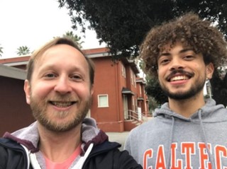 Visiting former undergrad student